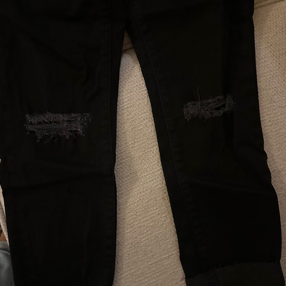 Black straight Express Jeans, size 12.